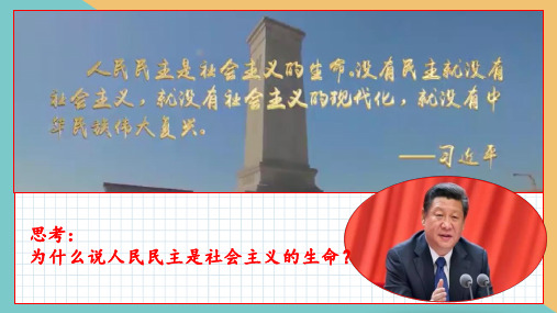 生活在新型民主国家 课件-2021-2022学年部编版道德与法治九年级上册 (1)