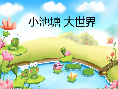 六年级科学《小池塘-大世界》PPT课件