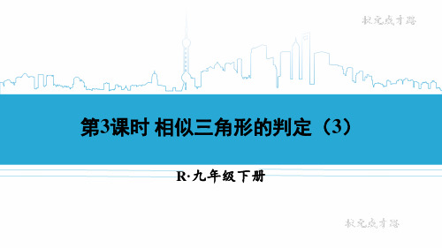 第3课时 相似三角形的判定(3)