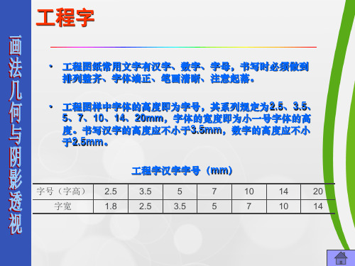 仿宋字体练习要点