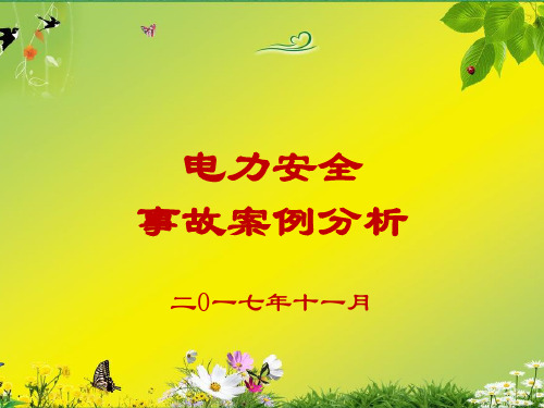 电力安全事故案例(电厂)