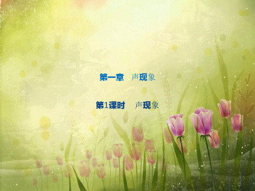 中考物理1声现象ppt复习课件(含答案解析)