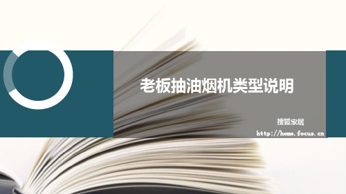 老板抽油烟机类型说明