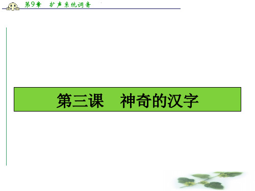 高中语文(选修-语言文字应用)同步课件：3.1 字之初,本为画——汉字 的起源