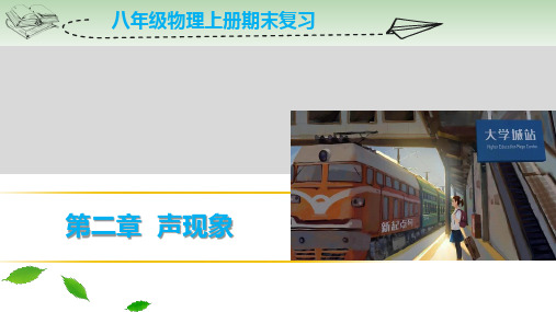 新人教版八年级物理上册期末复习第二章声现象复习课件