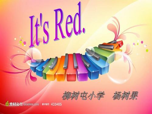 三年级英语It’s__red课件