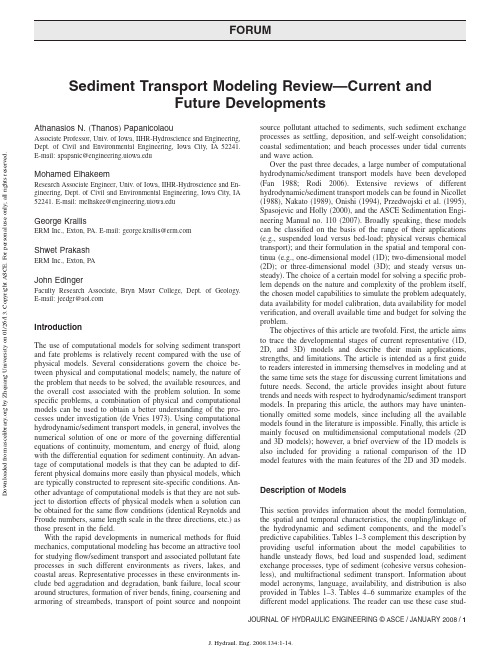 Sediment Transport Modeling Review—Current and