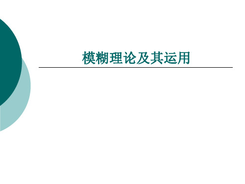 模糊理论(Fuzzy_Theory)ok