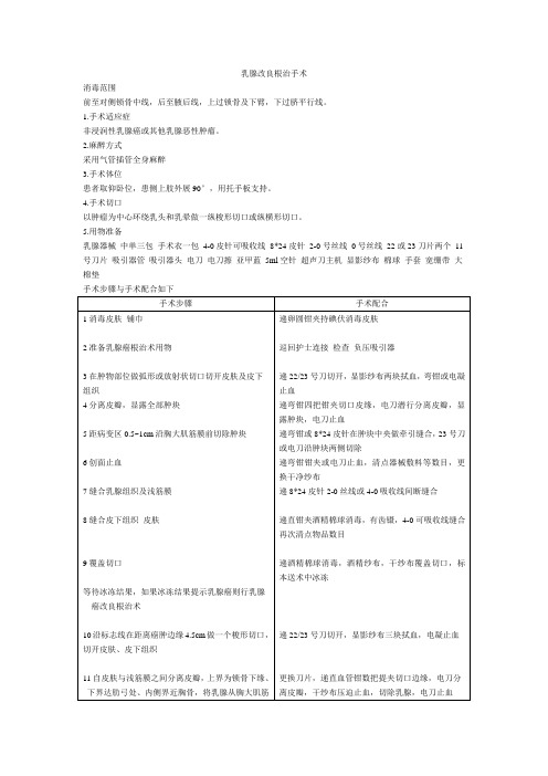 乳腺癌根治术