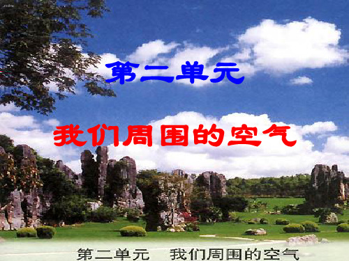 人教版九年级化学上册 第二单元我们周围的空气①课题1—1空气是由什么组成的(1课时)课件
