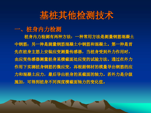 基桩检测技术