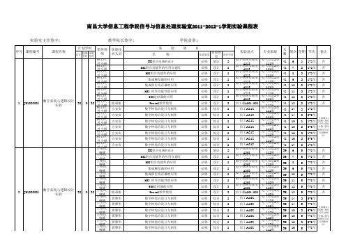 12-13-1信号与信息处理实验课程表(交档)