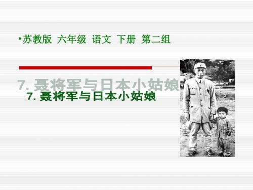 苏教版六年级下册语文《聂将军与日本小姑娘》课件PPT