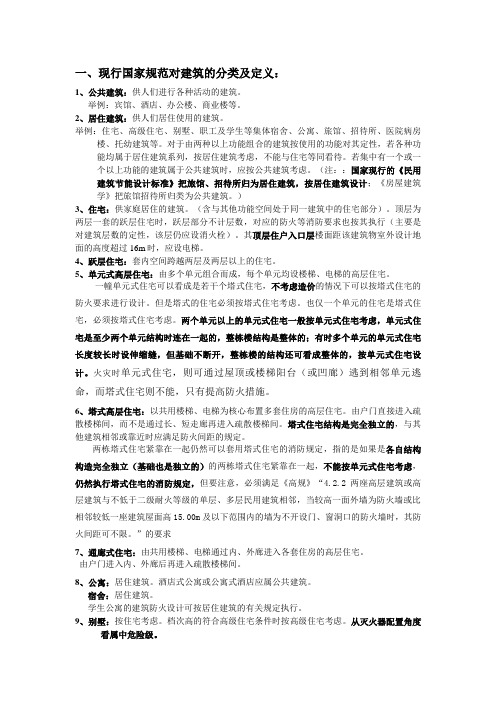 各类建筑名称解