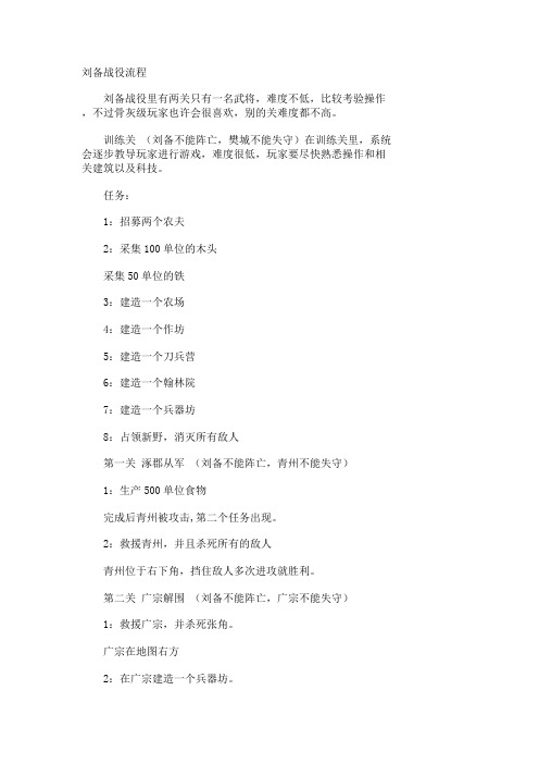 傲世三国攻略