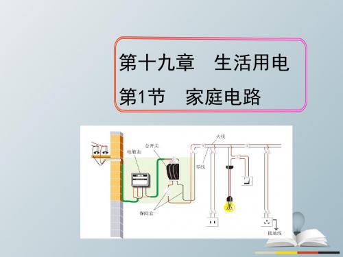 九年级物理全册第19章生活用电第1节家庭电路课件(新版)新人教版