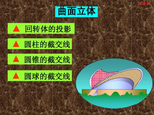 9-曲面立体的投影(含截交线和螺旋面)