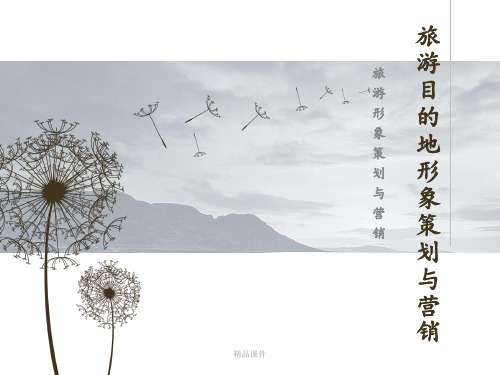 3.1.1 旅游目的地概念与分类
