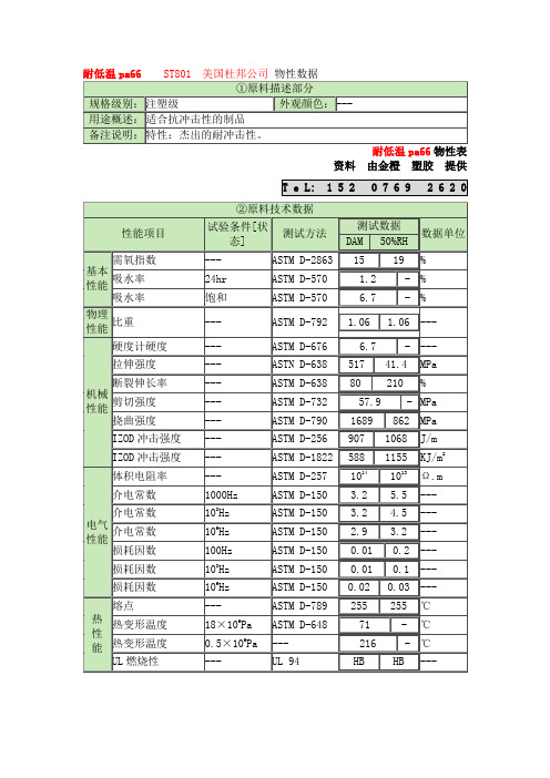 耐低温pa66