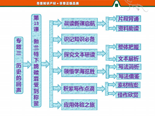 优秀课件第13课  勃兰特下跪赎罪受到称赞