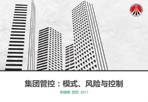 管控模式-陕西煤业化工集团有限责任公司