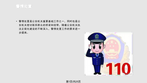 警情处置与执法安全PPT课件