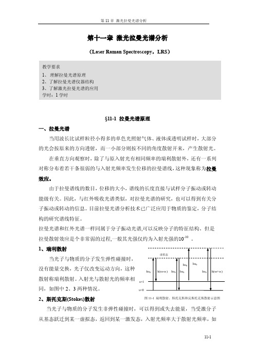 激光拉曼光谱分析