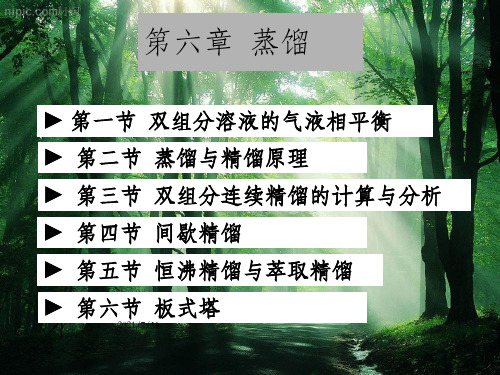 化工原理第四章 蒸馏