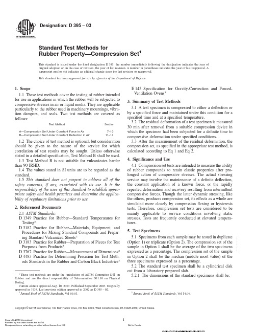 ASTM D 395-03