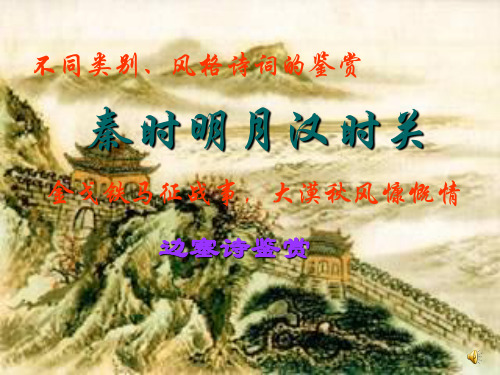 边塞征战诗鉴赏课件