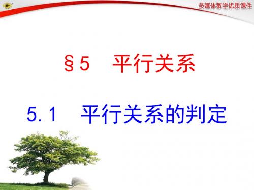 北师大版_两平面平行关系的判定
