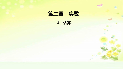 最新北师大版八年级上学期数学估算习题