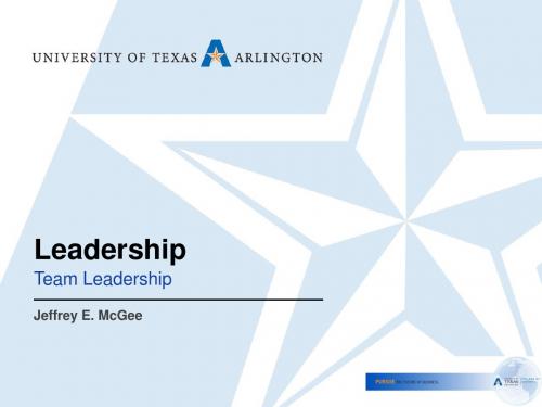 Chapter 12 - Team Leadership UTA
