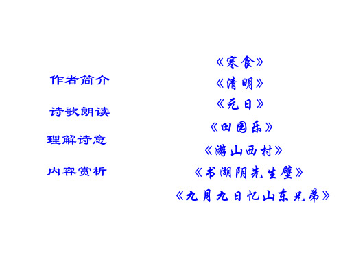 七年级语文过故人庄(PPT)5-3