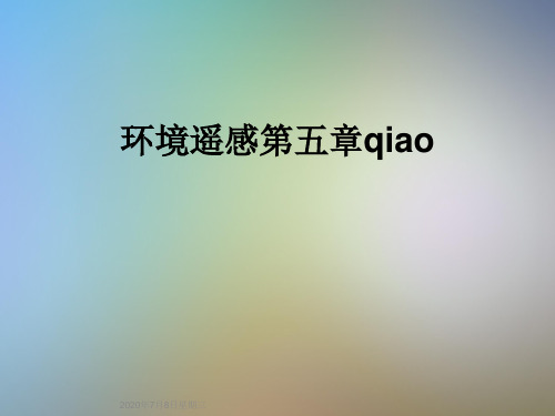 环境遥感第五章qiao