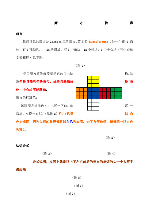 魔方最简公式+图解