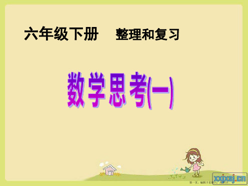 人教版六年级下册总复习《数学思考》第一课时ppt精要