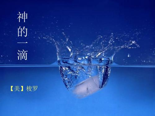 【高中语文】神的一滴ppt精品课件13