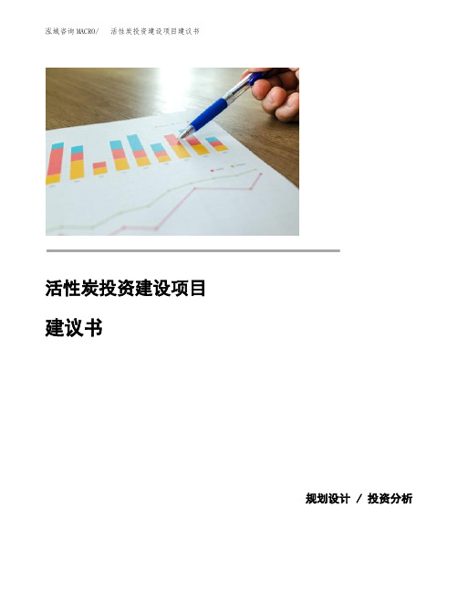 活性炭投资建设项目建议书