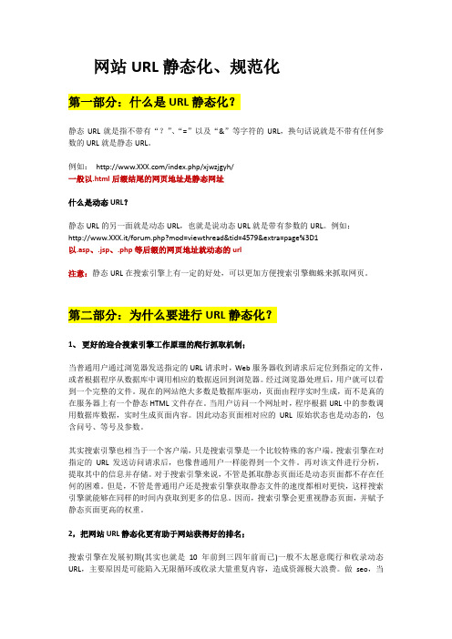 网站URL静态化