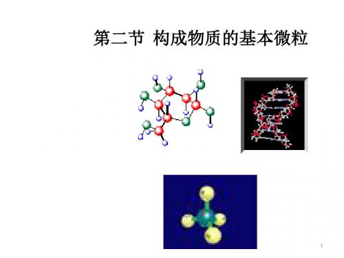 (沪教版)九年级化学上册课件：第二节 构成物质的基本微粒.ppt