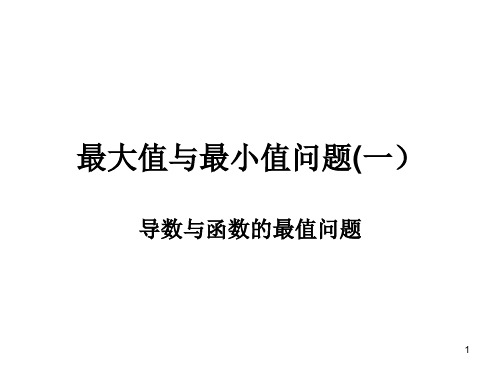 最大值最小值问题PPT优秀课件