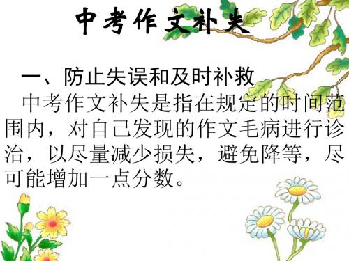 中考作文补失PPT (共8张PPT)