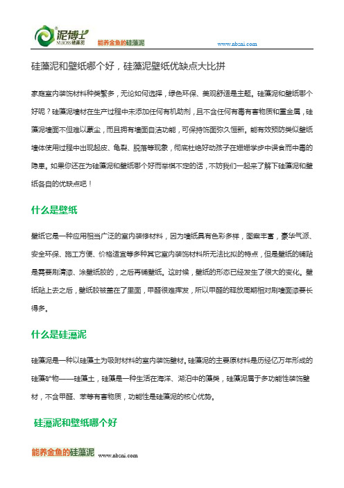 硅藻泥和壁纸哪个好,硅藻泥壁纸优缺点大比拼