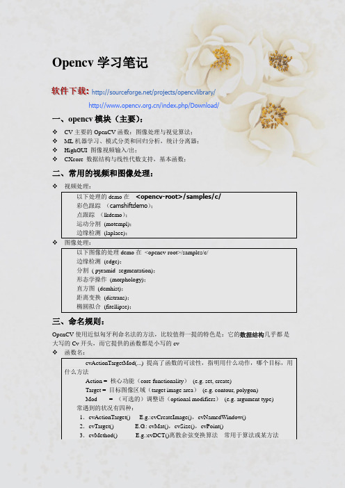 Opencv学习笔记