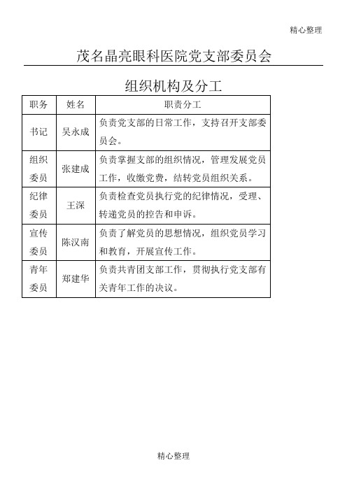 支部组织机构图