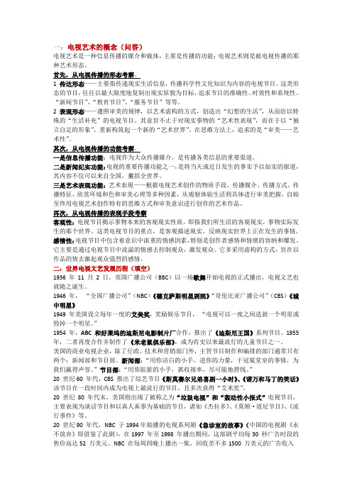 电视文艺概论