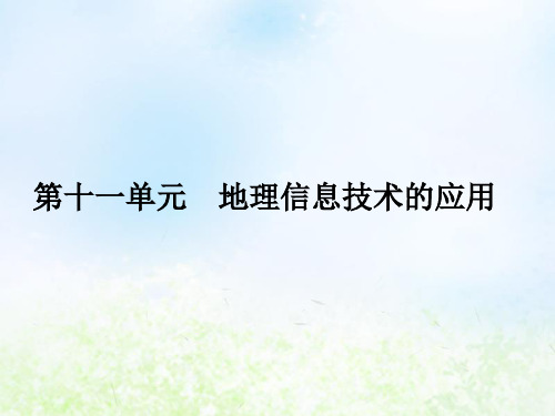 2020届高考地理人教版一轮复习第11单元地理信息技术的应用课件(46张)