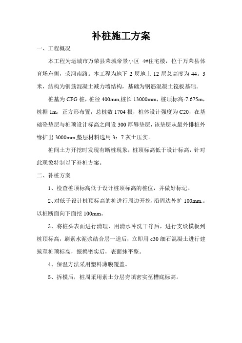 补桩施工方案