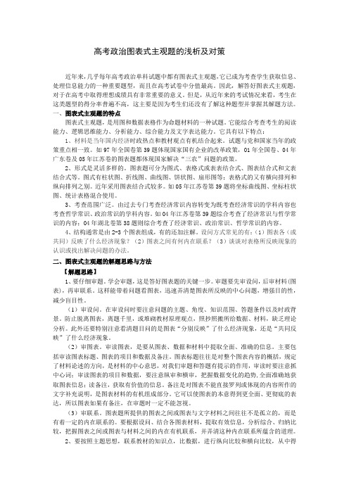 高考政治图表式主观题的浅析及对策(1)